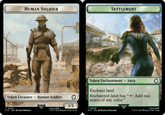 Human Soldier (0003) // Settlement (0008) Double-Sided Token